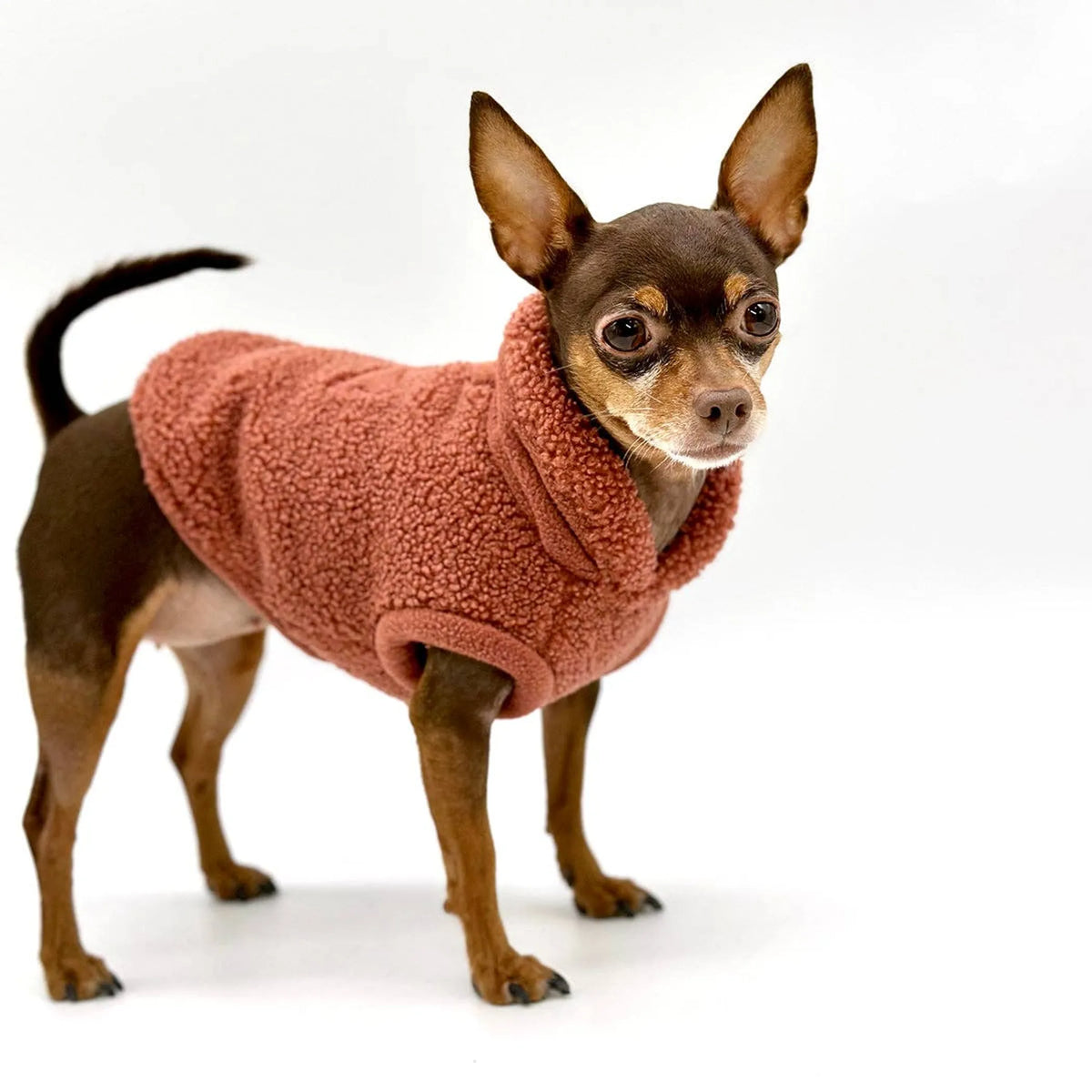 Smoke Sherpa Fleece Dog Sweater | Sablewood