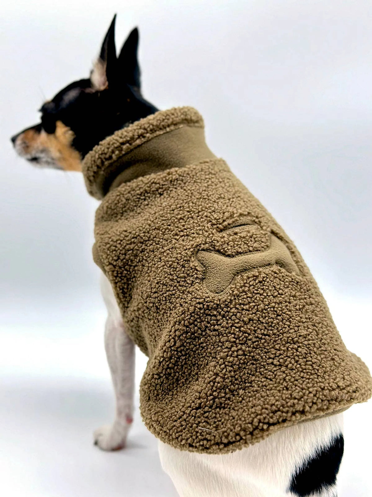 Smoke Sherpa Fleece Dog Sweater | Sablewood