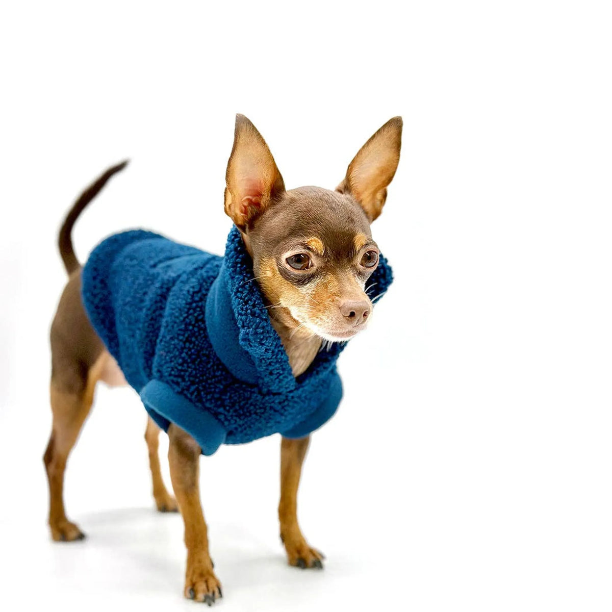 Smoke Sherpa Fleece Dog Sweater | Sablewood