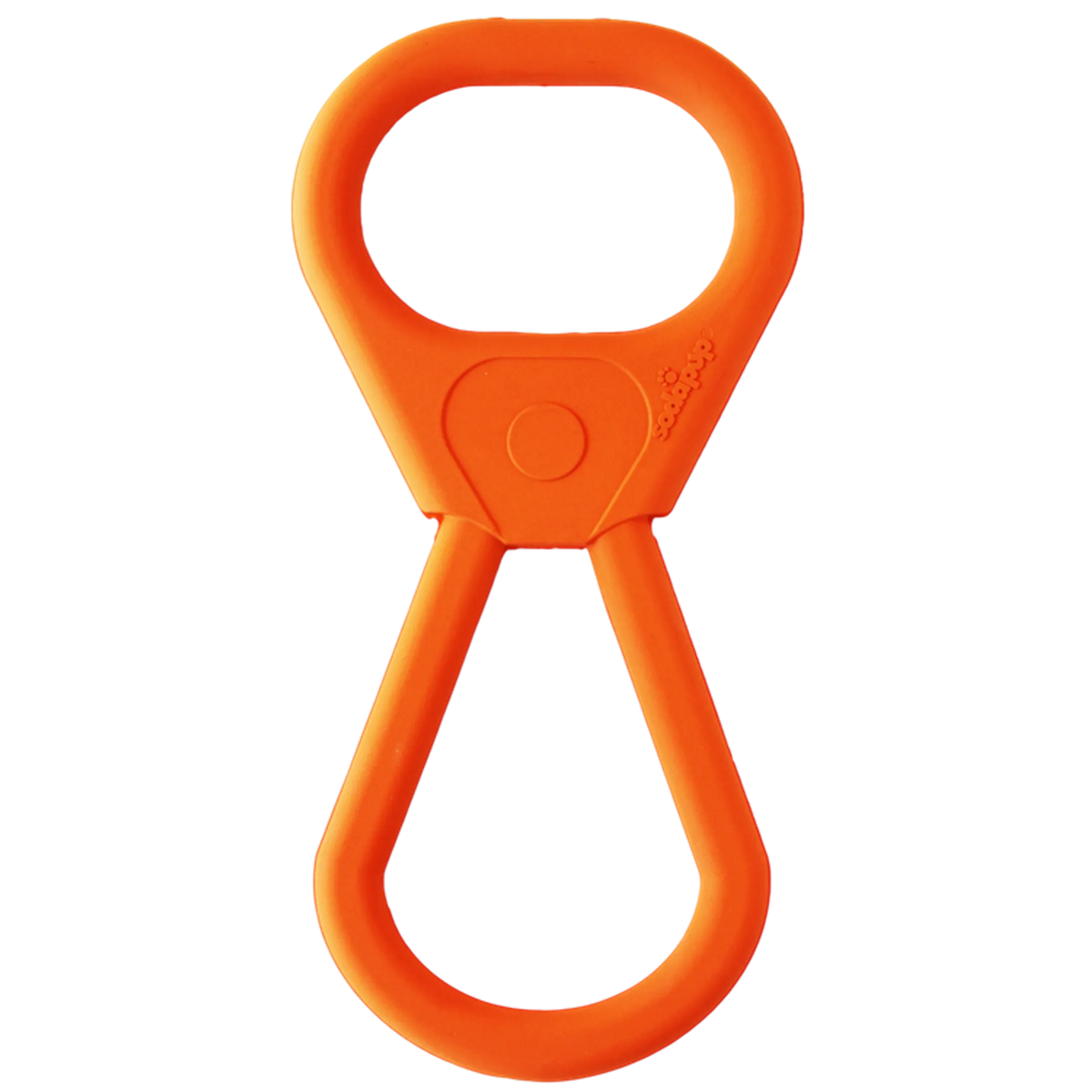 SodaPup Pop Top Natural Rubber Tug Dog Toy – Orange