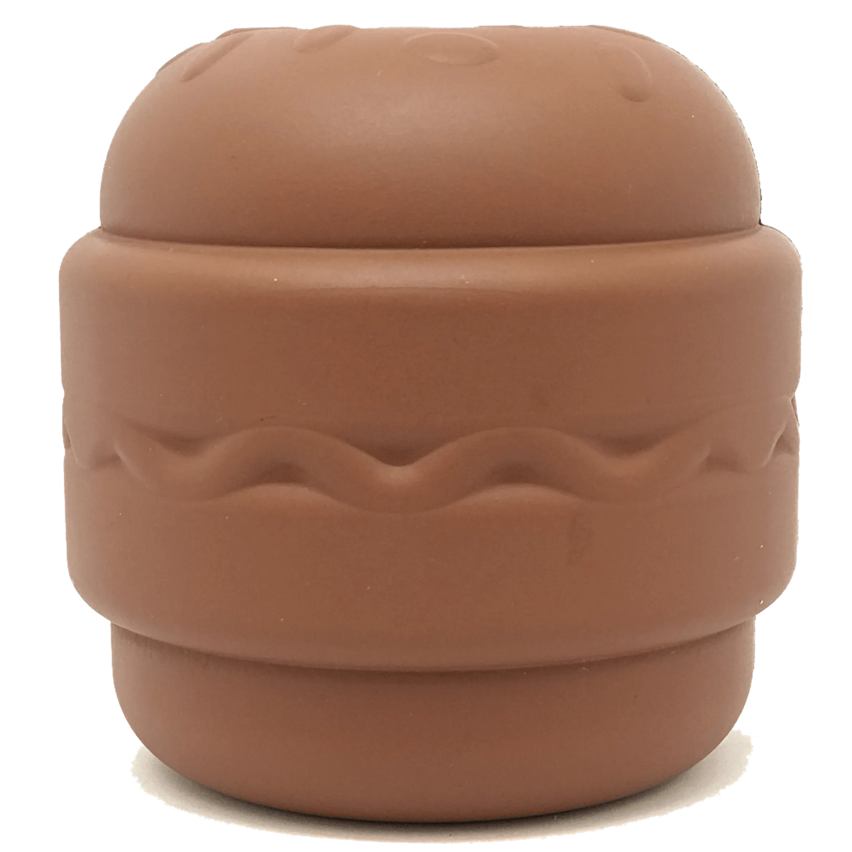 SodaPup Hamburger Rubber Dog Chew Toy & Treat Dispenser