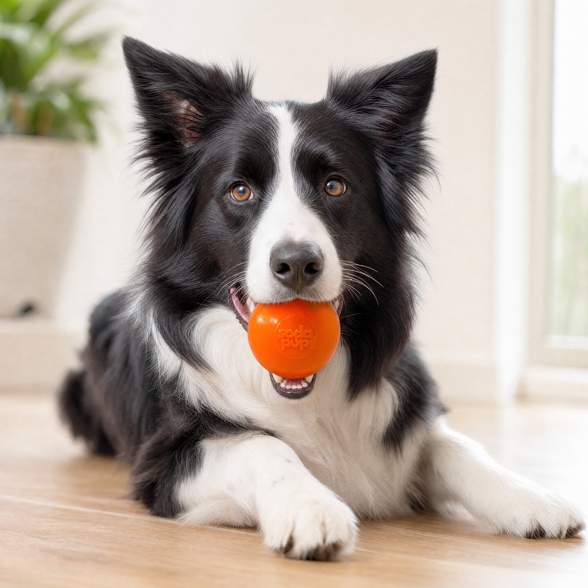 SodaPup Squeak Ball Floating Squeaky Dog Toy – Orange
