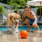 SodaPup Squeak Ball Floating Squeaky Dog Toy – Orange