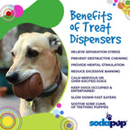 SodaPup Hamburger Rubber Dog Chew Toy & Treat Dispenser