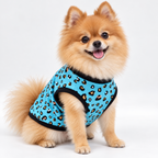 Teal Leopard Print Dog Tank Top | Sablewood